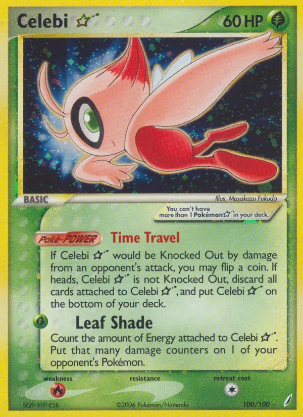 Celebi ☆ (EX Crystal Guardians #100/100)