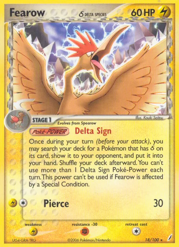 Fearow δ (EX Crystal Guardians #18/100)