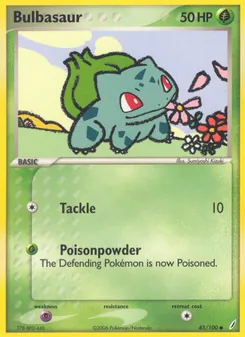 Bulbasaur (EX Crystal Guardians #45/100)