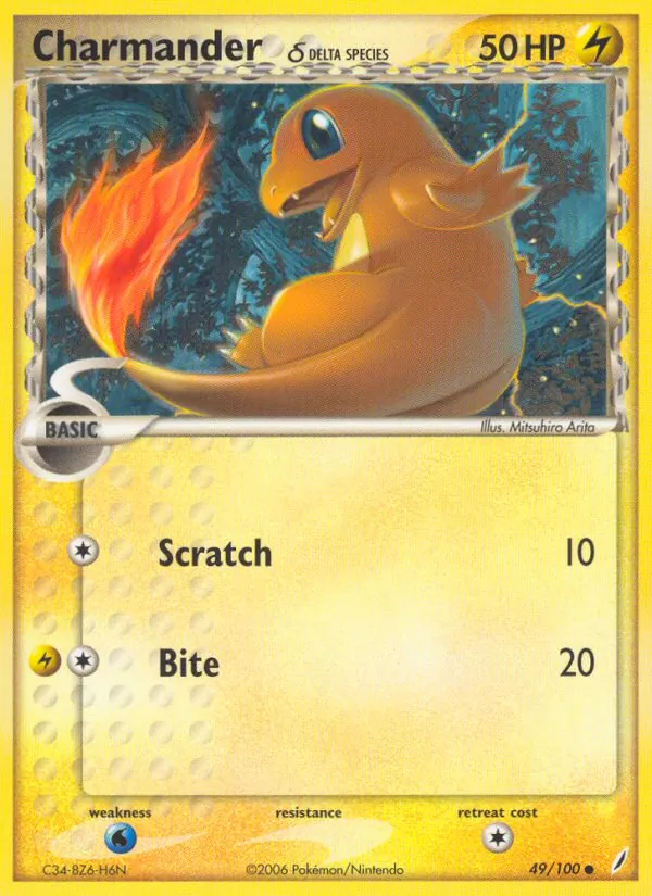 Charmander δ (EX Crystal Guardians #49/100)