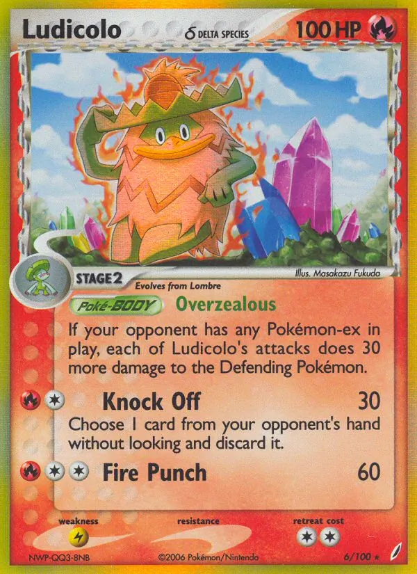 Ludicolo δ (EX Crystal Guardians #6/100)
