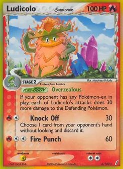 Ludicolo δ (EX Crystal Guardians #6/100)