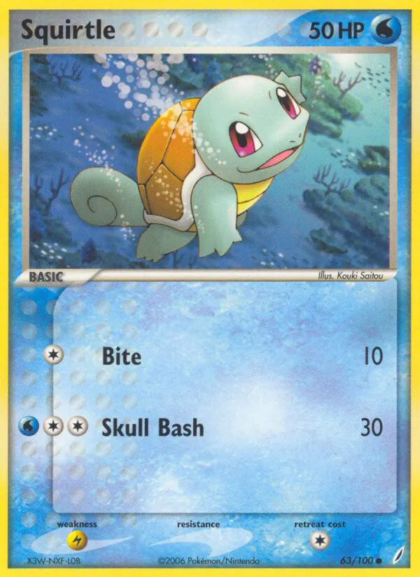 Squirtle (EX Crystal Guardians #63/100)