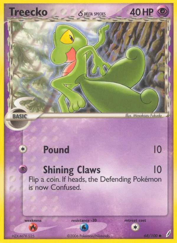 Treecko δ (EX Crystal Guardians #68/100)