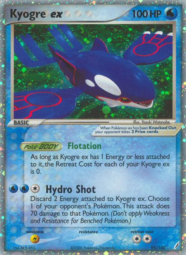 Kyogre ex (EX Crystal Guardians #95/100)
