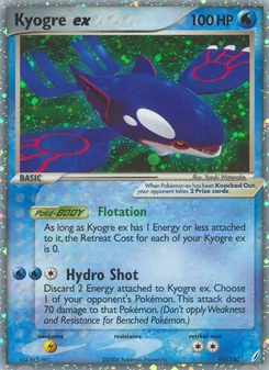 Kyogre ex (EX Crystal Guardians #95/100)