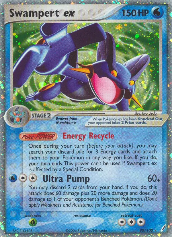 Swampert ex (EX Crystal Guardians #98/100)