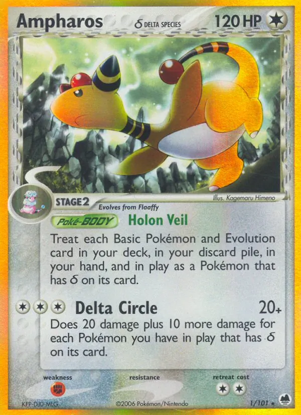 Ampharos δ (EX Dragon Frontiers #1/101)