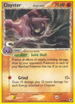 Cloyster δ (EX Dragon Frontiers #14/101)