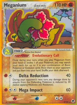 Meganium δ (EX Dragon Frontiers #4/101)