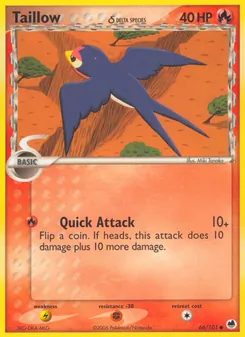 Taillow δ (EX Dragon Frontiers #66/101)