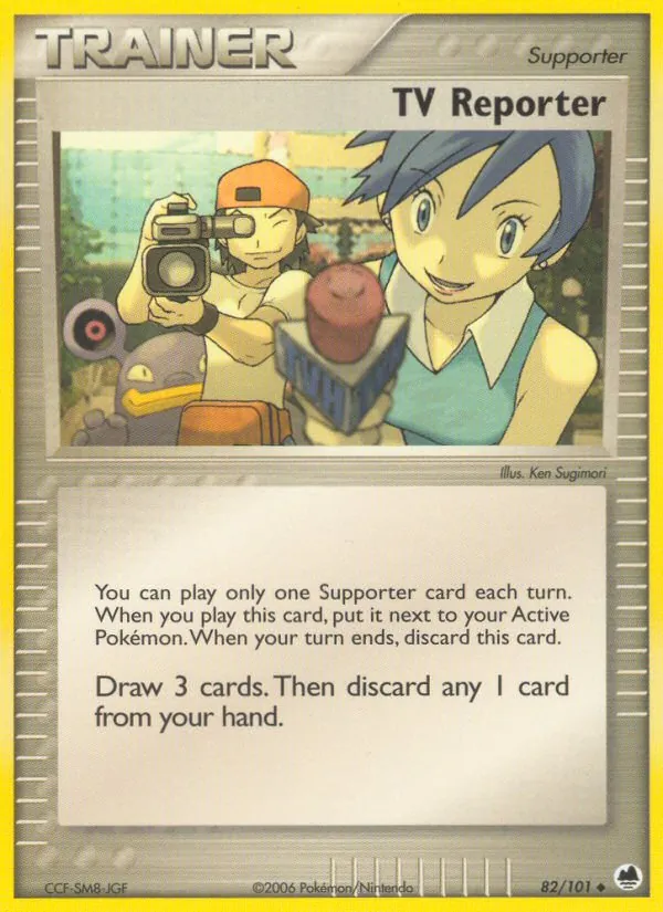 TV Reporter (EX Dragon Frontiers #82/101)