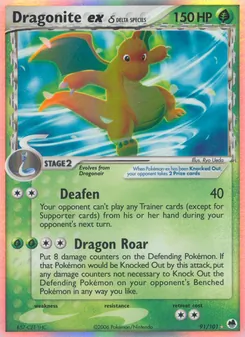 Dragonite ex δ (EX Dragon Frontiers #91/101)
