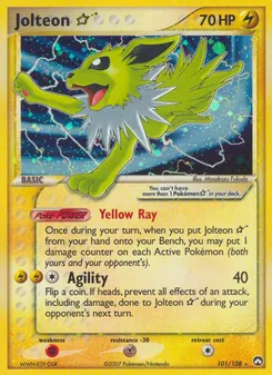 Jolteon ☆ (EX Power Keepers #101/108)