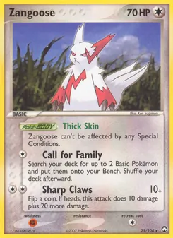 Zangoose (EX Power Keepers #25/108)