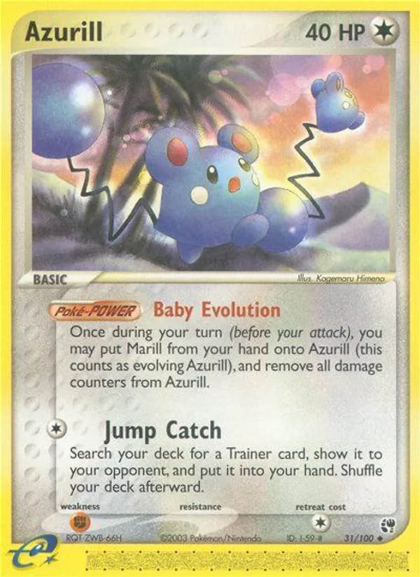 Azurill (EX Sandstorm #31/100)
