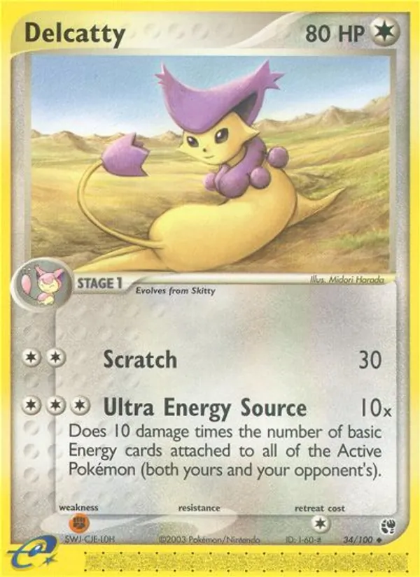 Delcatty (EX Sandstorm #34/100)