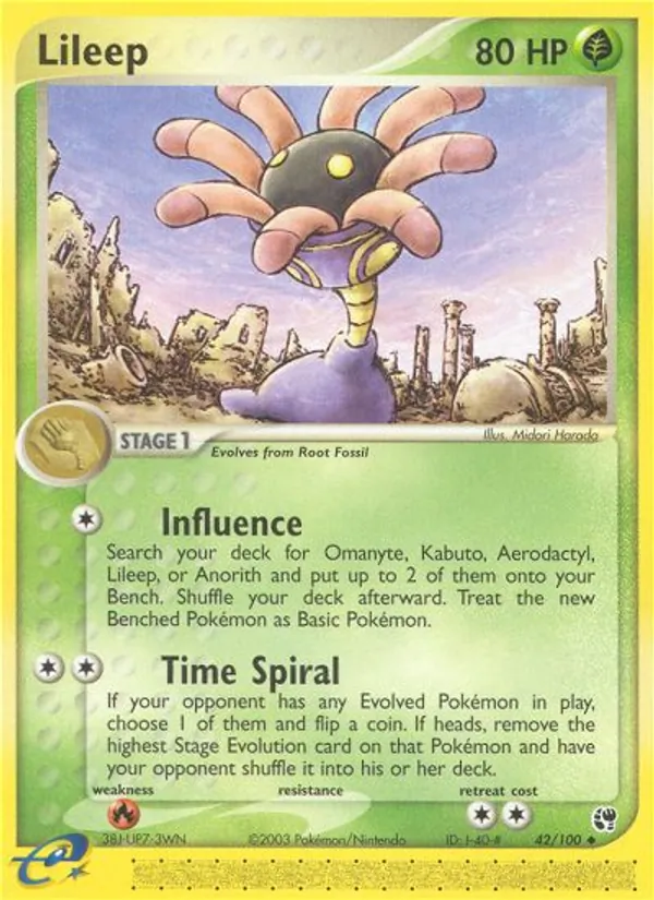 Lileep (EX Sandstorm #42/100)