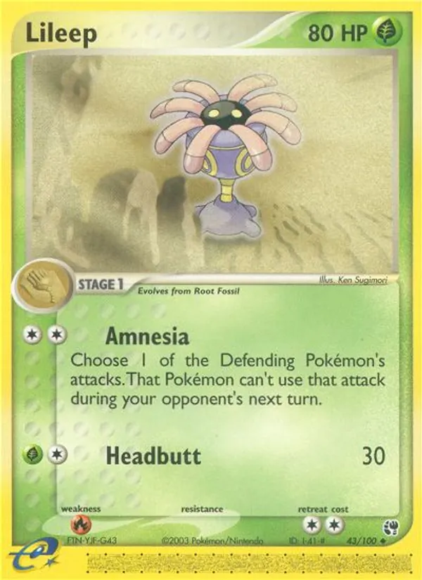 Lileep (EX Sandstorm #43/100)