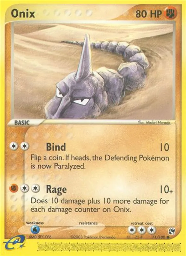 Onix (EX Sandstorm #71/100)