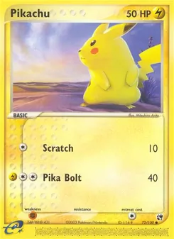 Pikachu (EX Sandstorm #72/100)