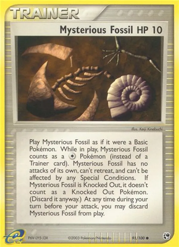 Mysterious Fossil (EX Sandstorm #91/100)