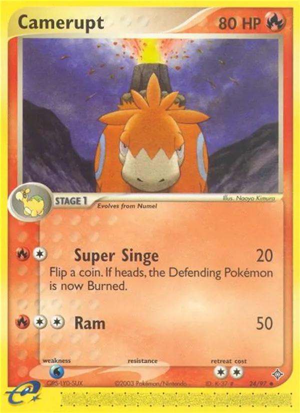 Camerupt (EX Dragon #24/97)