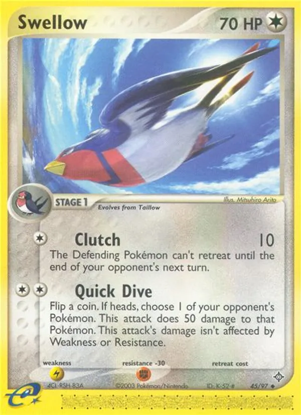 Swellow (EX Dragon #45/97)