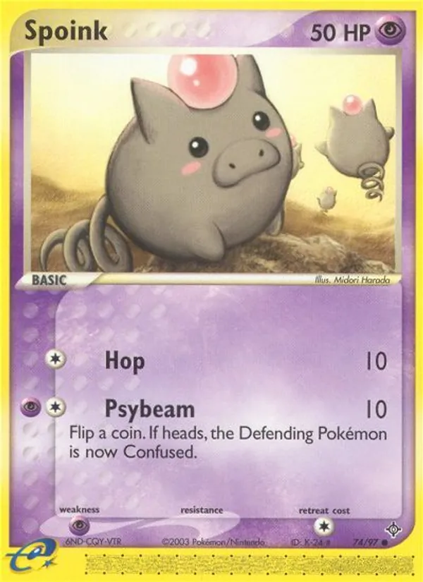 Spoink (EX Dragon #74/97)