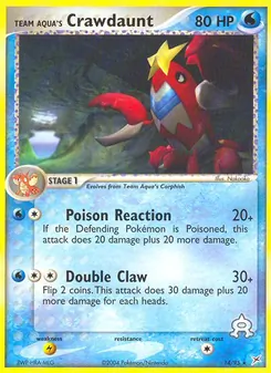 Team Aqua's Crawdaunt (EX Team Magma vs Team Aqua #14/95)