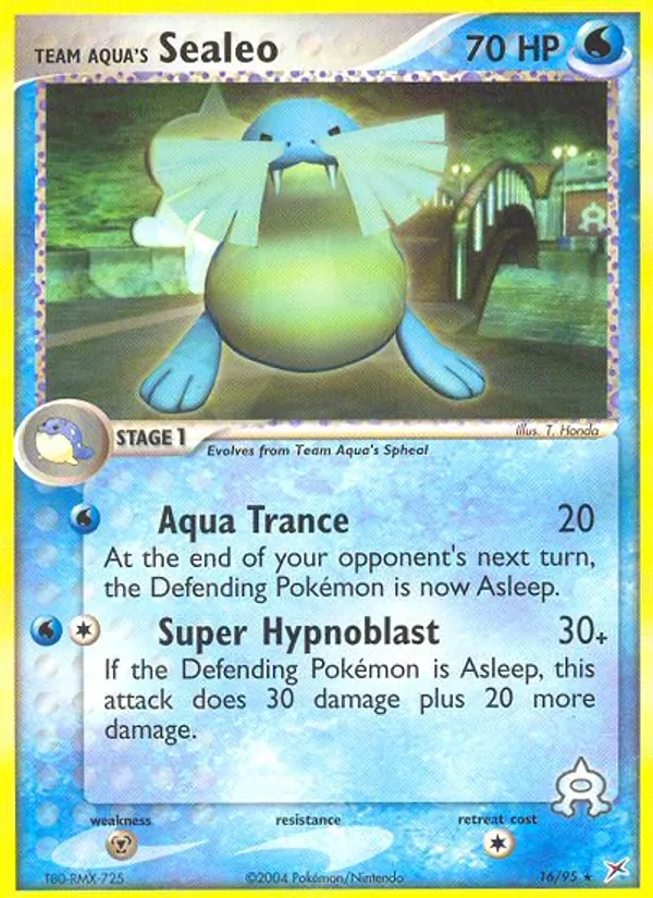 Team Aqua's Sealeo (EX Team Magma vs Team Aqua #16/95)