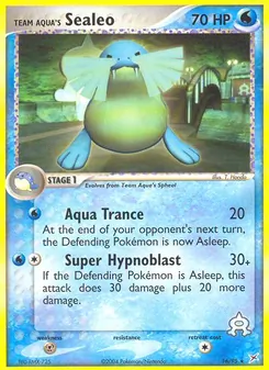 Team Aqua's Sealeo (EX Team Magma vs Team Aqua #16/95)