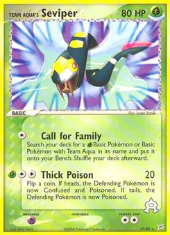 Team Aqua's Seviper (EX Team Magma vs Team Aqua #17/95)