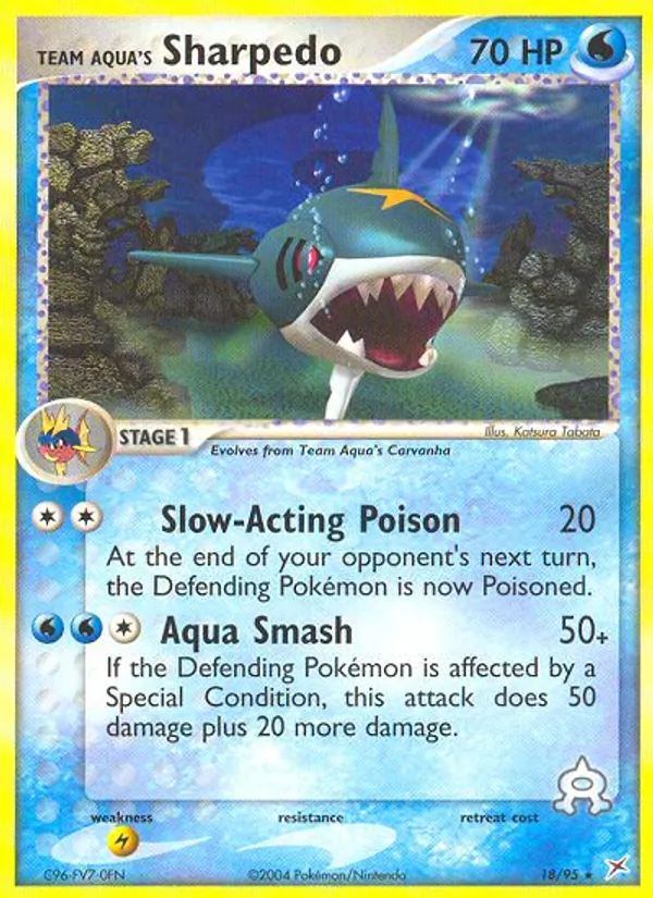 Team Aqua's Sharpedo (EX Team Magma vs Team Aqua #18/95)