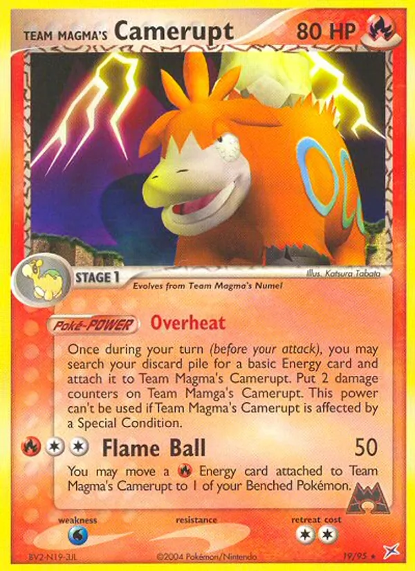 Team Magma's Camerupt (EX Team Magma vs Team Aqua #19/95)
