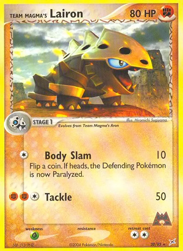 Team Magma's Lairon (EX Team Magma vs Team Aqua #20/95)