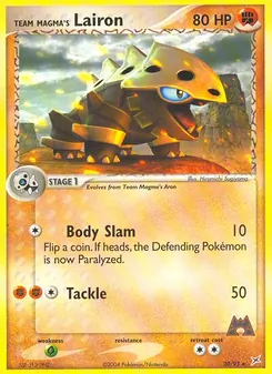 Team Magma's Lairon (EX Team Magma vs Team Aqua #20/95)
