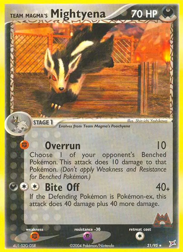 Team Magma's Mightyena (EX Team Magma vs Team Aqua #21/95)