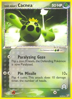 Team Aqua's Cacnea (EX Team Magma vs Team Aqua #24/95)