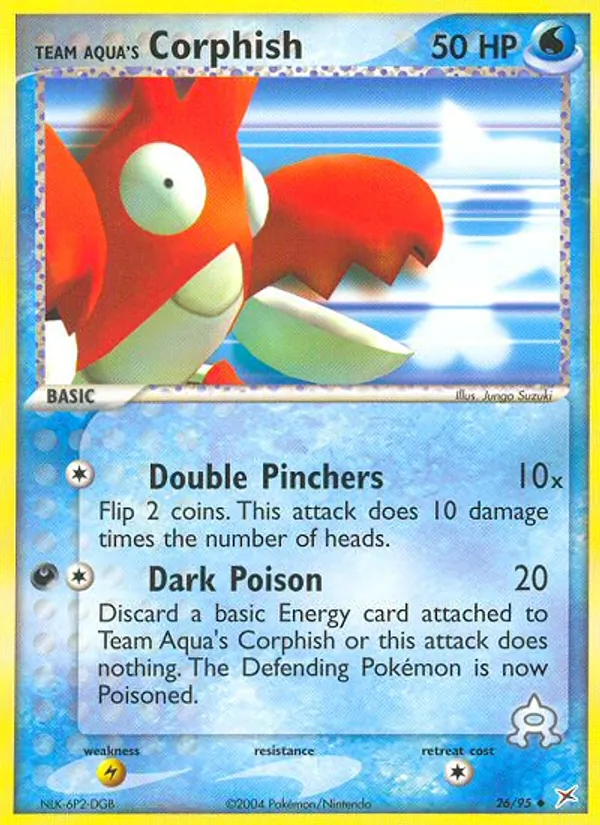 Team Aqua's Corphish (EX Team Magma vs Team Aqua #26/95)