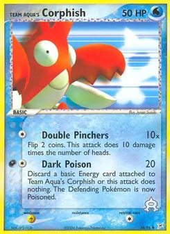 Team Aqua's Corphish (EX Team Magma vs Team Aqua #26/95)