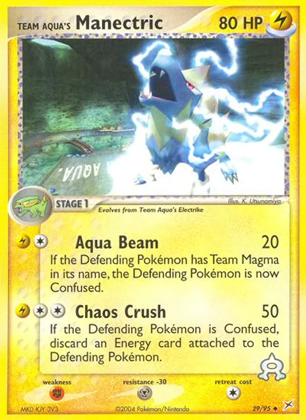 Team Aqua's Manectric (EX Team Magma vs Team Aqua #29/95)