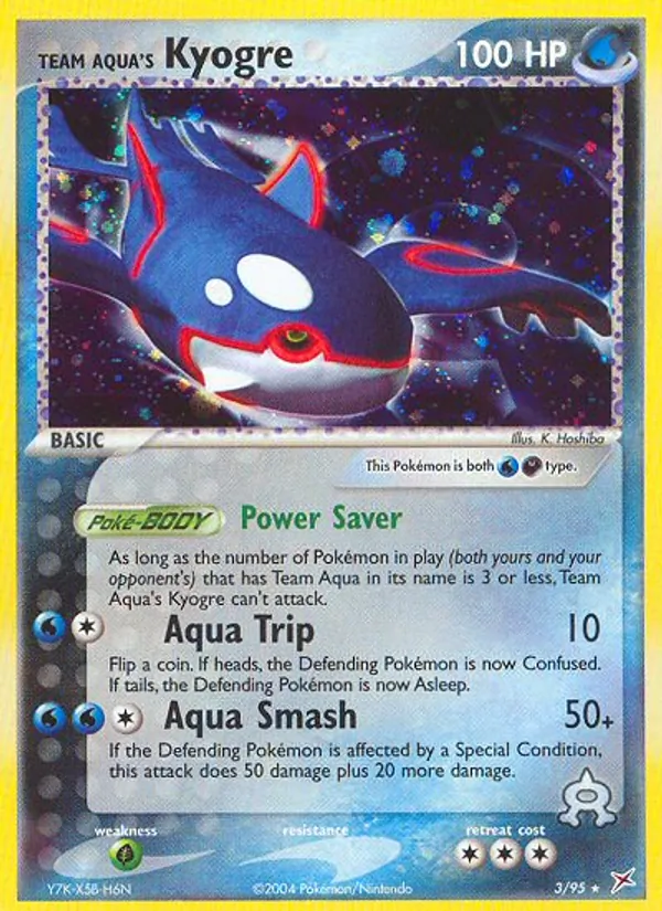 Team Aqua's Kyogre (EX Team Magma vs Team Aqua #3/95)