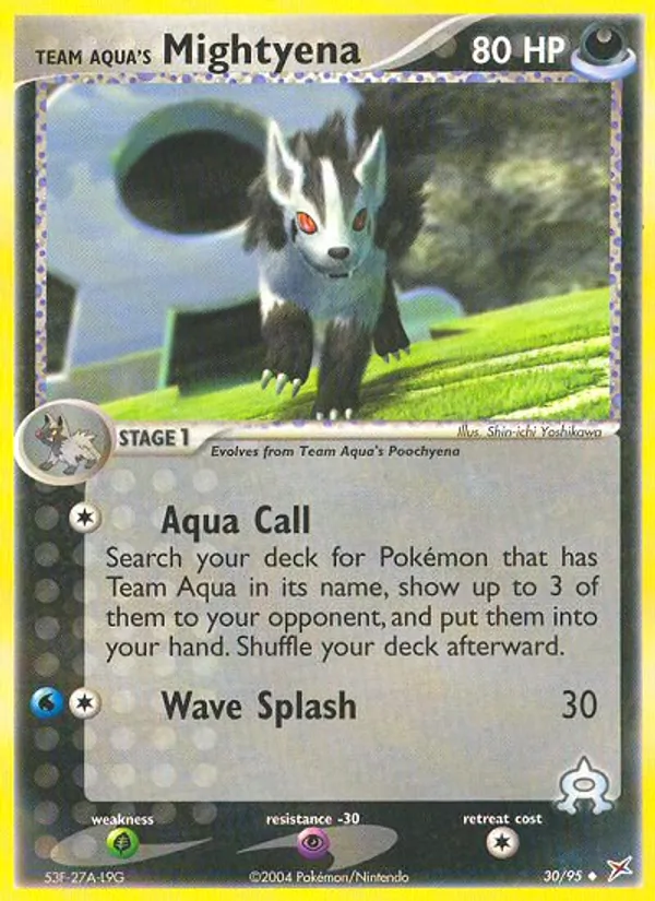 Team Aqua's Mightyena (EX Team Magma vs Team Aqua #30/95)