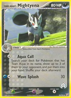 Team Aqua's Mightyena (EX Team Magma vs Team Aqua #30/95)