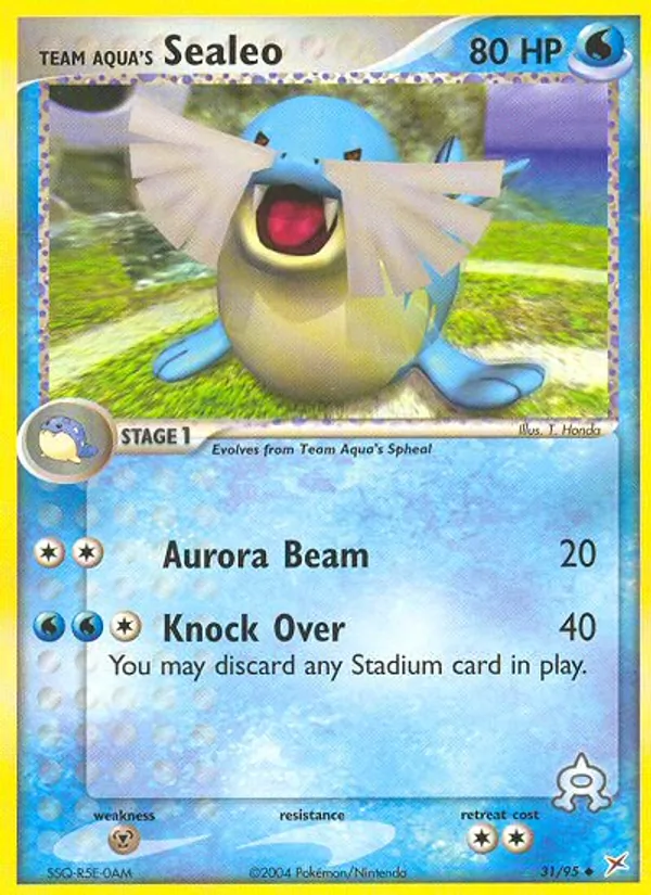 Team Aqua's Sealeo (EX Team Magma vs Team Aqua #31/95)