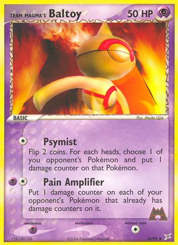 Team Magma's Baltoy (EX Team Magma vs Team Aqua #32/95)