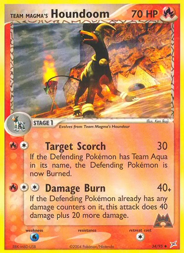 Team Magma's Houndoom (EX Team Magma vs Team Aqua #34/95)