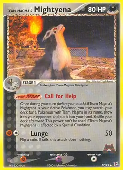 Team Magma's Mightyena (EX Team Magma vs Team Aqua #37/95)