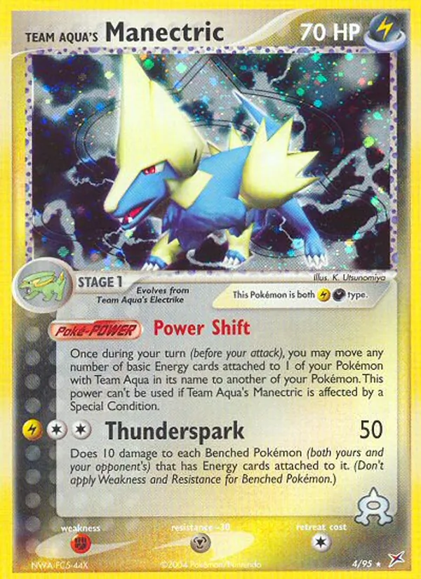 Team Aqua's Manectric (EX Team Magma vs Team Aqua #4/95)